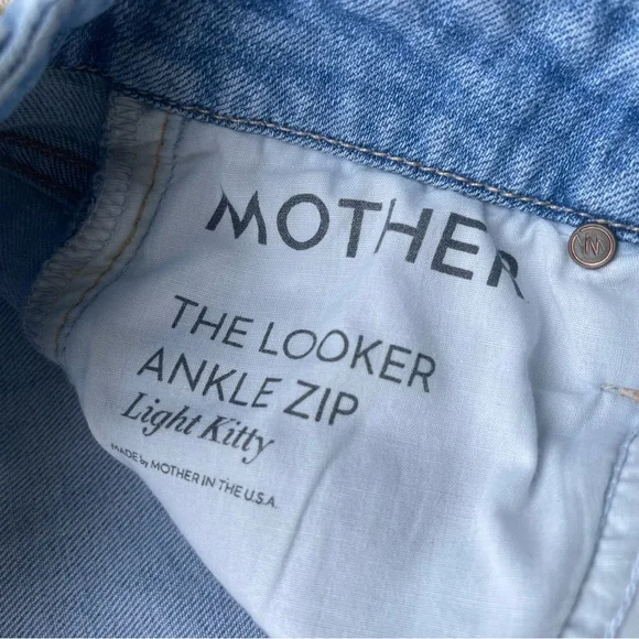 Mother Denim Size 24 - The Looker Ankle Zip Jeans - Picture 6 of 10